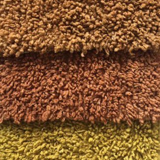 Shag Wool Pillow in Autumn